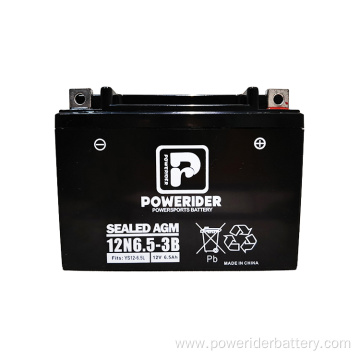 12v 6.5ah 12N6.5-3B mf lead-acid motorcycle starter battery